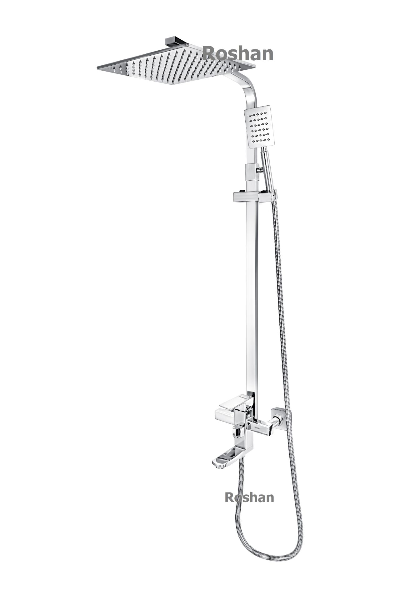 Bộ sen cây inox bóng Nóng Lạnh Roshan Premium BR203Sản phẩm mẫu số 4