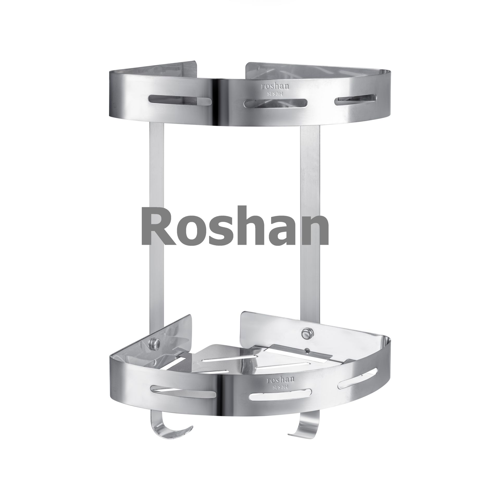 Kệ góc tấm 2 tầng 1.0mm Roshan Basic RKTT02