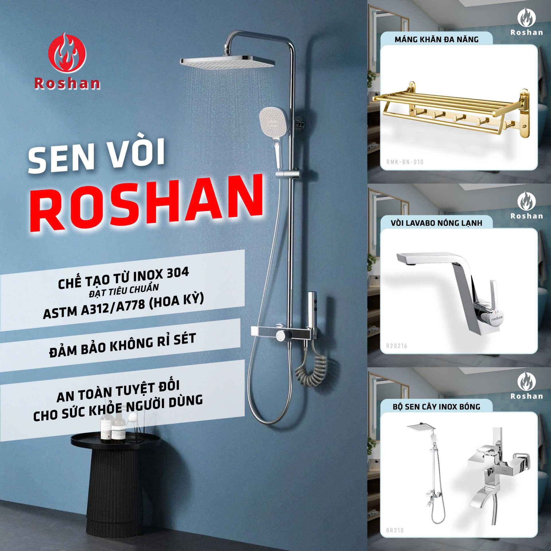 Sen Vòi Roshan - Sự Lựa Chọn Hoàn Hảo Cho Phòng Tắm Hiện Đại